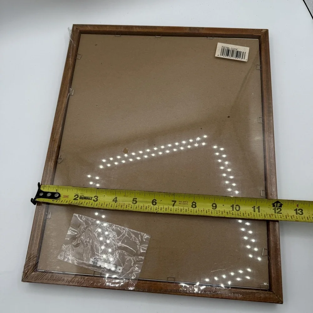 School Days‎ Wood Collage Picture Frame 12x15 Brown Wall 13 Photo Retro Display